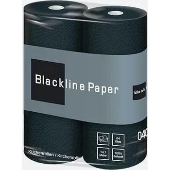 Utěrka Papírové utěrky celulóza Blackline v balení 2 ks černé
