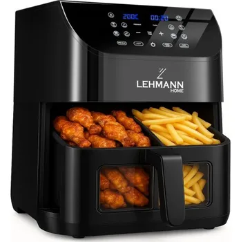 fritéza NutriAir Duo 8l – horkovzdušná fritéza 1800 W, dvoukomorová, 12 programů