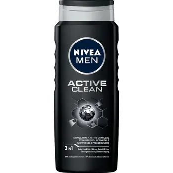 Koupelová kosmetika NIVEA ACTIVE CLEAN pánský Sprchový gel - Mycí gel 500 ml
