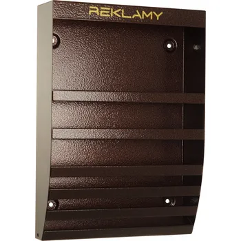 Poštovní schránka Poštovní schránka euroschránka, s vhozem na dopisy a prostorem na noviny Km Express hnědá