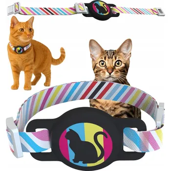 Obojek pro psa MILI Obojek s pouzdrem na GPS lokátor pro kočky, nastavitelný pro lokátor