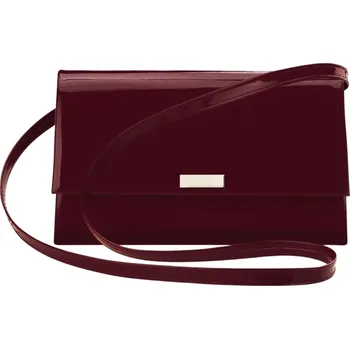 Kabelka Elegantní večerní Psaníčko Svatební Hostina formální, kabelka přes rameno, vínová