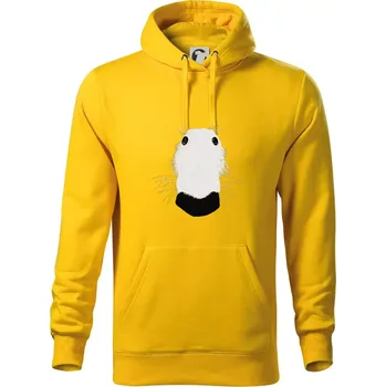 Pánská mikina Barzoj čumák (Moňas) - Mikina pánská Cape s kapucí - L ( Žlutá )