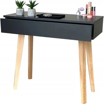 Toaletní stolek Toaletní Stolek Meblano černý matný 90 x 80 x 40 cm