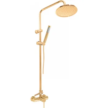 Sprchový set SEINA - Sprchový systém s vodovodní baterií, Zlatá kartáčovaná SE982.5/7ZK, RAV Slezák