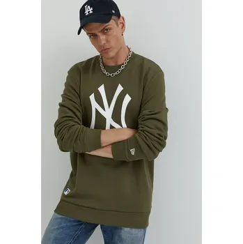 Pánská mikina Mikina New Era 11863702-khaki zelená 77X, vel. S