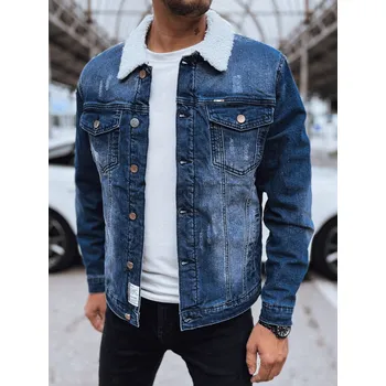 Pánská bunda Pánská džínová bunda DSTREET MODRÁ M