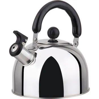 Varná konvice VELKÁ KONVICE NEREZOVÁ OCEL NA PLYN, INDUKCI S PÍŠŤALKOU 2,5L