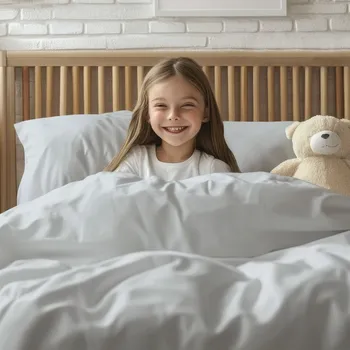 Povlečení Dětské bavlněné povlečení do postýlky Moni MO-067 Holubí šeď Do postýlky 90x140 a 40x60 cm