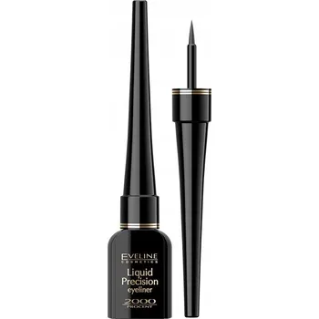 Oční linky Saténové tekuté oční linky Eveline černé 4 ml