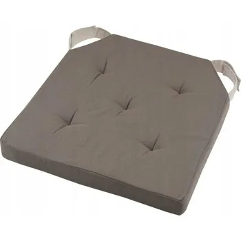Podsedák Polštář na židli DUO 38x38 cm taupe kobaltová bavlna na suchý zip, sedák