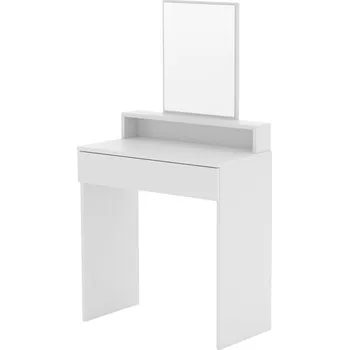 Toaletní stolek Toaletní Stolek Meblano , matně bílý, 75 x 136 x 40 cm