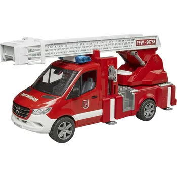 Hračka BRUDER 02673 Auto hasiči Mercedes Benz Sprinter stříká vodu na baterie Světlo Zvuk | 31