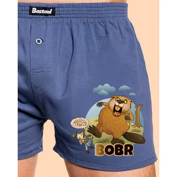 Trenýrky Bastard Bobr obr pánské trenky Blue