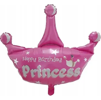 Balónek Fóliový balónek koruna Všechno nejlepší k narozeninám princezno