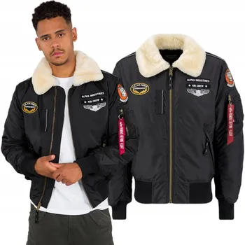Moto oblečení Bunda Alpha Industries Injector III Air Force 198113 03 Černá M