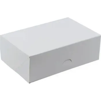Jednorázové nádobí Krabička na zákusky 210/140/70mm bílá 20ks