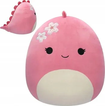 plyšák Squishmallows Plyšová Plyšová Hračka SAKURA Květ Višně RŮŽOVÝ DINOSAURUS MOIRA 30 cm