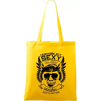 Nesnáším být sexy - voják - Taška bavlněná - 42 x 38 cm ( Žlutá )