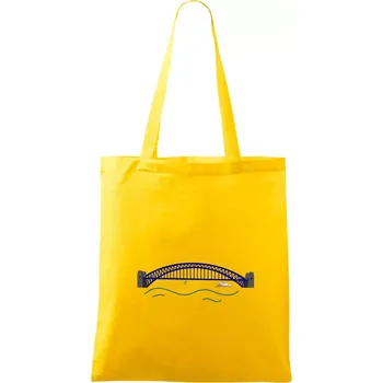 Nákupní taška Most Sydney - sebevrah (Moňas) - Taška bavlněná - 42 x 38 cm ( Žlutá )