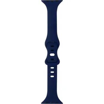 Řemínek na hodinky SILIKONOVÝ ŘEMÍNEK TMAVĚ MODRÝ S10 PRO APPLE WATCH 38/40/41/42 MM POHODLNÝ