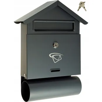 Poštovní schránka Poštovní schránka Km Express s držákem na noviny, šedá
