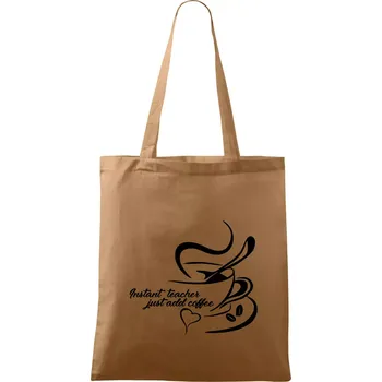 Nákupní taška Instant teacher - Taška bavlněná - 42 x 38 cm ( Cappuccino )