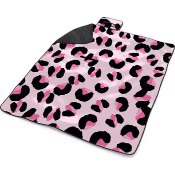 deka Sablio Plážová deka Růžový gepard: 200x140 cm