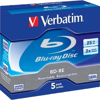 Blu-ray film Blu-ray disk Verbatim BD-RE 25 GB 5 ks