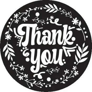 samolepka Ozdobné samolepky děkujeme 10 kusů