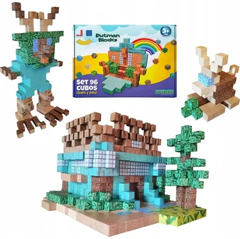 ostatní stavebnice Stavebnice stavební kostky Putman Blocks STEAM 96 dílků