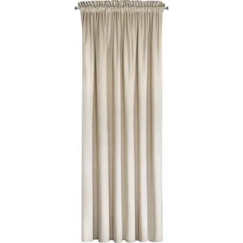 Obraz Eurofirany závěs s sametovou strukturou 140x270 na pásce MELANIE béžový