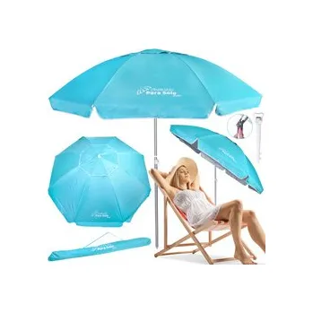 Stínicí technika Univerzální plážový zahradní slunečník Chalkidiki Para SoleSun UPF50 240cm LÁMANÝ SP0810