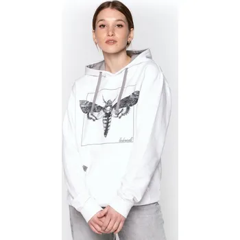 Dámská mikina Mikina s kapucí a klokaní kapsou UNDERWORLD Night Butterfly Velikost: XXL, Kód produktu: U4566CO