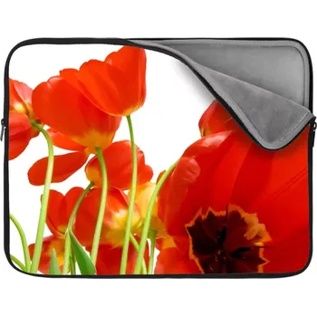 pouzdro na notebook Sablio Obal na notebook Tulipány - 17"