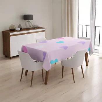 ubrus Sablio Ubrus Srdce vedle srdce - 130x130 cm