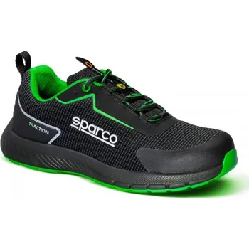 Pánské tenisky SPARCO Pracovní boty Sparco Traction S1PS black and green 45