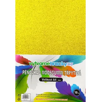 Třpytivá pěnovka A4 EVA-2012/006 zlatá