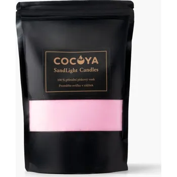 Svíčka Růžová sypaná svíčka – sypaný vosk 500 g + 30 knotů