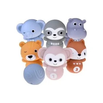 Sada gumových zvířátek bowlingová koule Zoo pro děti ZA4818 univerzální