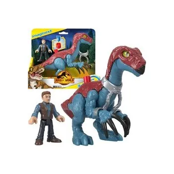 Figurka Sada figurek Jurský svět Imaginext Therizinosaurus + Owen ZA5096 univerzální