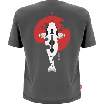 Rybářské oblečení Kumu Tričko Rising Sun Šedé Velikost: XXXL