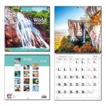 Kalendář Kalendarz 2026 30x60 13 planszowy Woda