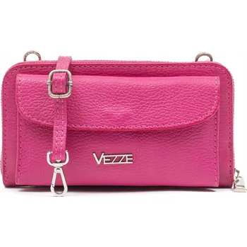 Vezze kabelka z pravé lícové kůže růžová