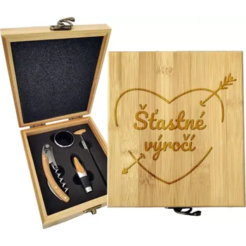 Víno Sablio Dárková sada na víno Šťastné výročí: 147×168×49 mm