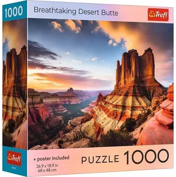 Puzzle TREFL PUZZLE USA Collection: Dechberoucí pouštní butte 1000 dílků