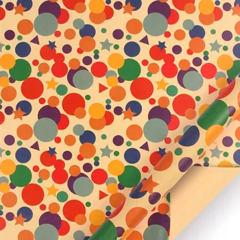 Umělecký papír Ozdobný papír na balení dárků Konfety Vzory Arch 50x70cm 10 Ks