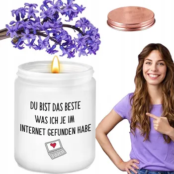 Svíčka Přírodní sójová svíčka ve sklenici s vůní levandule 200 g