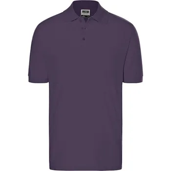 Pánské tričko James&amp;Nicholson Unisex polokošile JN070 Aubergine L