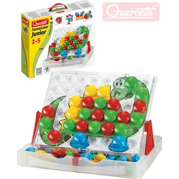 Mozaiková sada QUERCETTI FantaColor Junior baby mozaika velké kloboučky se stojánkem cestovní | 65554